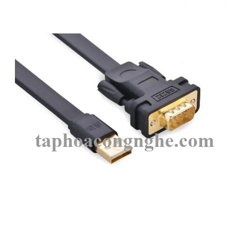 Ugreen 20221 3M Cáp tín hiệu chuyển đổi USB 2.0 sang COM RS232 dáng dẹt cao cấp CR107 30020221